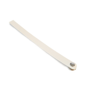 Nappinauha vahvikekankaasta, 22 cm, valkoinen