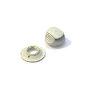 Perfix-kiinnike, kankaanpuoli, valkoinen, 5kpl/pss