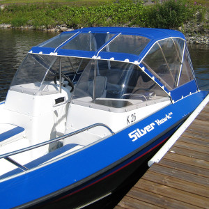 Silver Hawk DC -06-11 per?kuomu +tuulisuoja / ei kaaria, ranskansininen